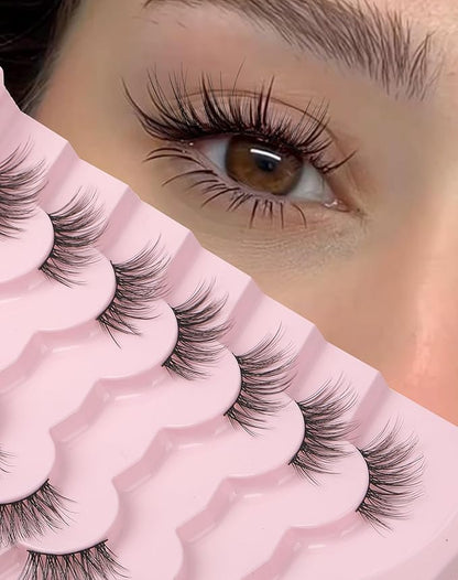 Half Lashes Natural Lashes Wispy Lashes Corner Lashes 3/4 False Eyelashes Natural Half Eyelashes W18