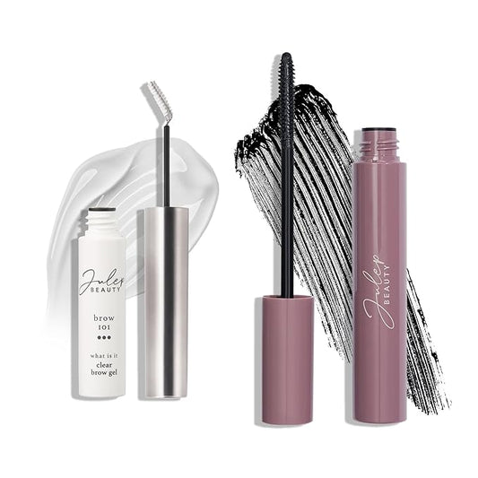 Julep Brow & Lash Duo: Clear Brow 101 Gel + Length Matters Buildable Mascara – Sculpt, Set & Define Brows While Lengthening Lashes for a Natural Everyday Look