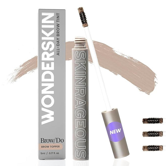 Wonderskin Brow/Do Eyebrow Gel Topper - Skinrageous All-Day Eyebrow Tint Mascara, Long-Lasting, Waterproof & Transfer-Proof Tinted Brow Gel Topper (Blonde)