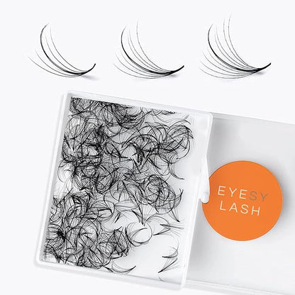 500 Wispy Promade Fans - 9D 0.05 Size 15mm Curl D - Natural Wispy Lashes Loose Premade Lash Fans for Eyelash Extensions Handmade Pre Made Eyelashes for Spiky, Volume, Natural Look