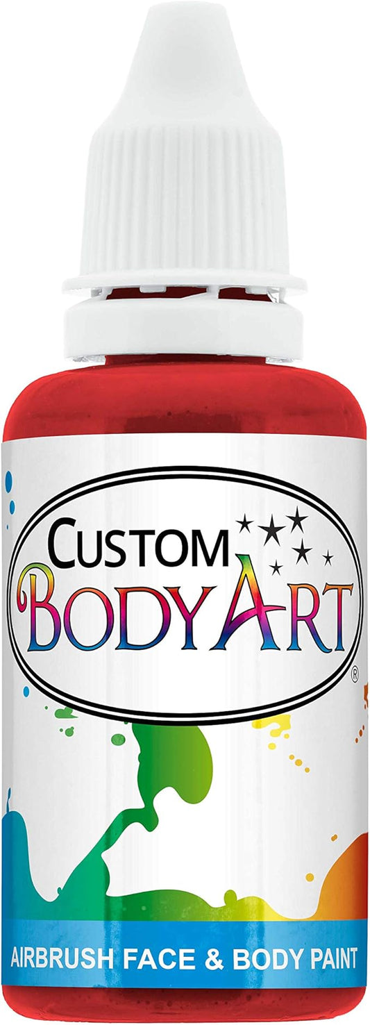 1-oz Crimson Red Water Based Airbrush Body Art & Face Paint