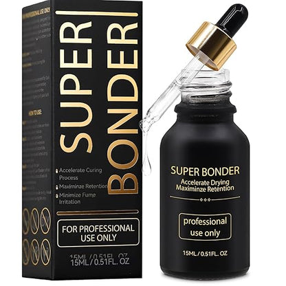 Waterproof Lash Bonder for Eyelash Extensions, Professional Lash Sealant Glue Accelerator, Reduces Glue Fumes and Enhances Retention, Adhesive Companion with Precision Dropper, 0.5fl. oz/15ml