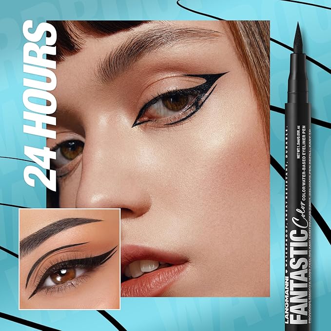 LANGMANNI 4 Colors Matte Liquid Eyeliner Set, Neon Colorful Pigmented With Long-lasting, Smudgeproof & Waterproof Eye Liner Makeup for Bold & Stunning Looks - Gift for Girls(1+2+3+4)