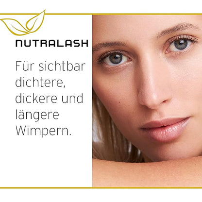 Nutralash - Mascara and Eyelash Formula 2.0 Set I Mascara for Maximum Volume & Eyelash Growth Serum for Longer Lashes I Nourishing Jet Black Mascara with Hyaluronic Acid I 5ml & 1ml