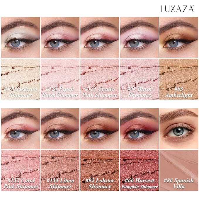 10PCS Eyeshadow Stick,Shimmer And Matte Brown Metallic Cream Eyeshadow Pencil Crayon with Smudge-proof & Waterproof, Eye Brightener Stick, Ideal Gift for Women- Love's Gifts