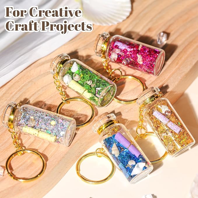 LEOBRO Chunky Glitter, 24 Colors Holographic Chunky Glitter for Crafts, Resin, Nail Body Face Hair Makeup, DIY Party Decorations