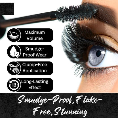 GOODY 2'S Lush Lashes 3D Fiber Mascara, Volumizing and Lengthening Formula for Fuller Looking Eyelashes, Smudge Resistant and Long Wear, Clump-Free Application