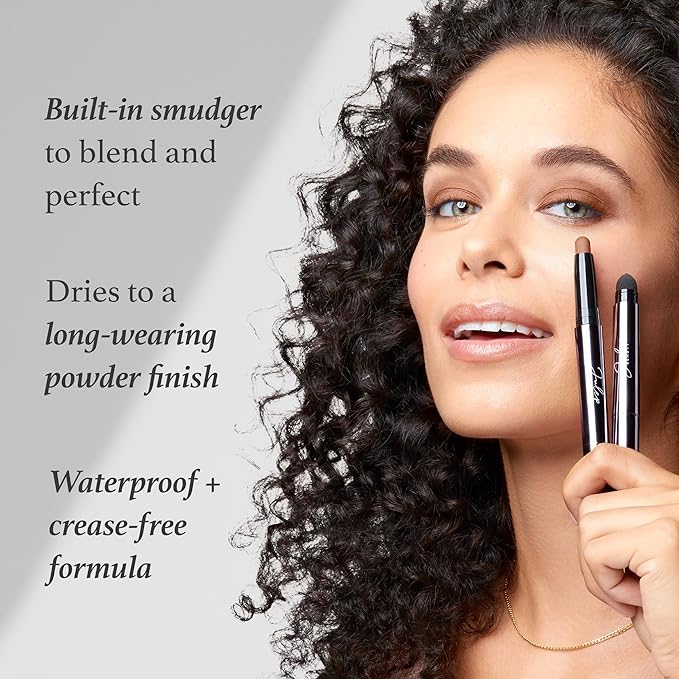 Julep Eyeshadow 101 Cream-to-Powder Waterproof Shadow Stick – Cantalope Matte – Long-Lasting, Crease-Proof, Warm Light Orange Matte Cream Eyeshadow with Built-in Smudger