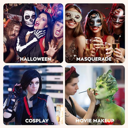 Face Paint, Cream-based Body Paint Stick【Larger Capacity】【High Pigment】【Long Lasting】Professional Paint Makeup Product For Halloween/Masquerade/Cosplay/Movie Makeup, 1.06 Oz/30g，MulticolorB