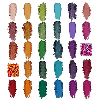 30 Colors Makeup Eyeshadow Palette for Beauty & Matte Metallic Shimmer Pearl Glitter Eye Shadow Pallet & Rainbow Colorful Eye Makeup for Girls & Highly Pigment Eyeshadow Cosmetics