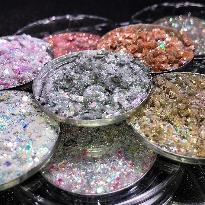 Multichrome Spark Glitter Eyeshadow Gel for Face, Hair, Eyes and Body - Festival Makeup Accessories for Women - Shimmery Eyes Gel - Cruelty Free - #6