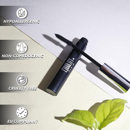 EQUALITY Waterproof mascara, Soothing and Long lasting, 12 hour wear, Longer lashes up to 60% Paraben free, Cruelty free - Black 9.5 g/0.34 oz