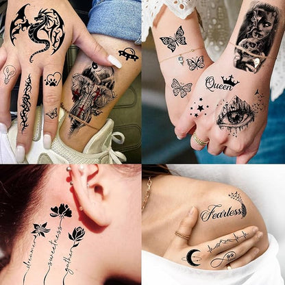 71 Sheets Sailing Ship Temporary Tattoos For Men Adults Forearm, Half Arm Sleeve Tattoo For Women Pirate Compass Anchor Faith Belief Family, Realistic Fake Tattoo Stickers Sea Wave Birds Skull Shark