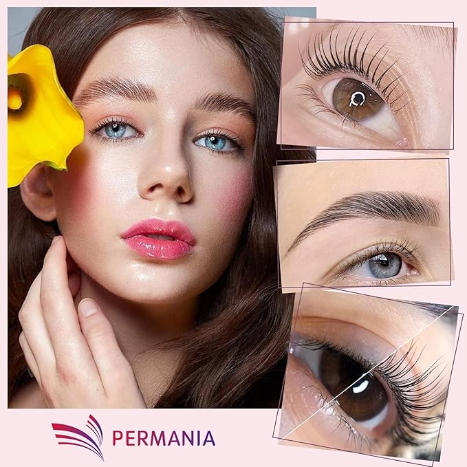 PERMANIA Lash Lift Kit,Separate Steps Products for Salon or at Home, Steps 10 Sachets of 0.8g/0.03oz Each Prep (STEP#1)