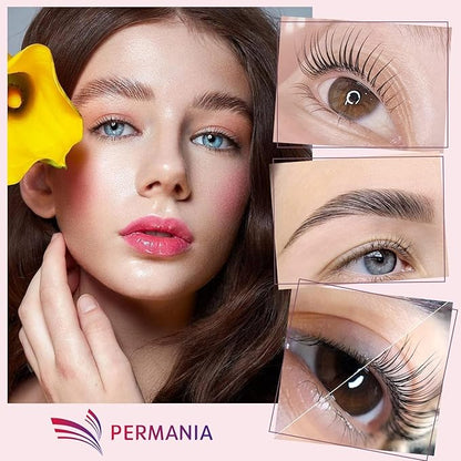 PERMANIA Lash Lift Kit,Separate Steps Products for Salon or at Home, Steps 10 Sachets of 0.8g/0.03oz Each Prep (STEP#1)