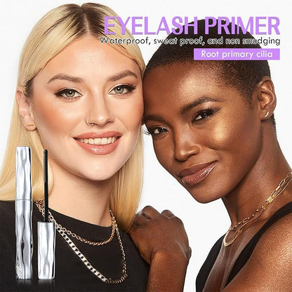 Steel Pipe Eyelash Primer,Tube Eyelash Primer Waterproof Long Curling Mascara Steel Tube Mascara Primer Natural Non-Smudged Threaded Long-Lasting Curling Mascara (1PCS, 1.69Fl Oz)