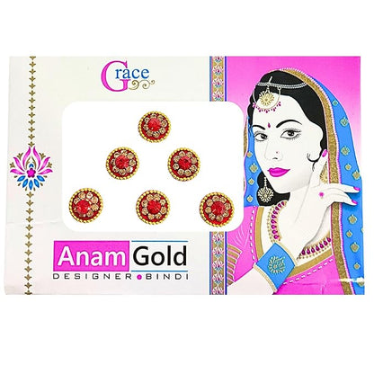Bridal Bindis for Women – Diamond Design Maroon Color Bindis for All Occasions, Perfect for Prosperous Festivals and Special Celebrations (Design 1)
