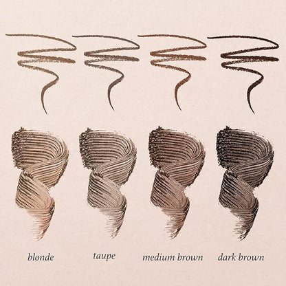 Julep Brow 101 Sculpting Pencil & Tinted Brow Gel Set - Dual-Ended Eyebrow Tool with Brush and Precision Tip - Long-Lasting, Waterproof Formula for Perfectly Defined and Tinted Brows -Dark Brown
