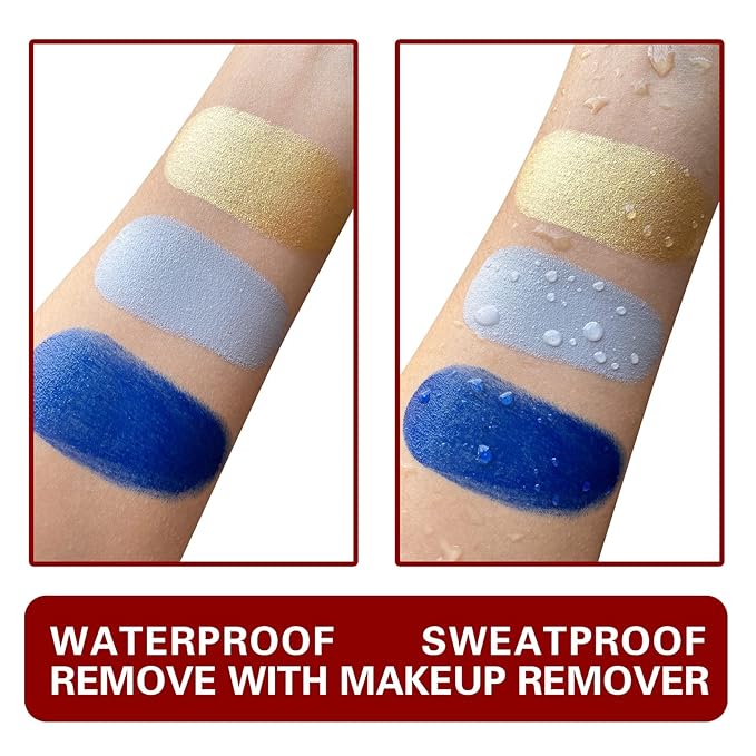 MEICOLY Grey Face Paint Stick(1.06 Oz),Sweatproof Waterproof Full Body Paint Stick,Face Painting for Halloween SFX Zombie Homestuck Grayscale Cosplay Makeup