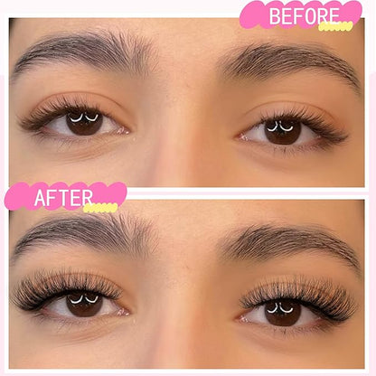 TNFVLONEINS Wispy Lashes Natural Look Eye Lashes Mink 10 Pairs False Eyelashes Pack 4D Volume Strip Fake Eyelashes Like Lash Extension(12-16mm)