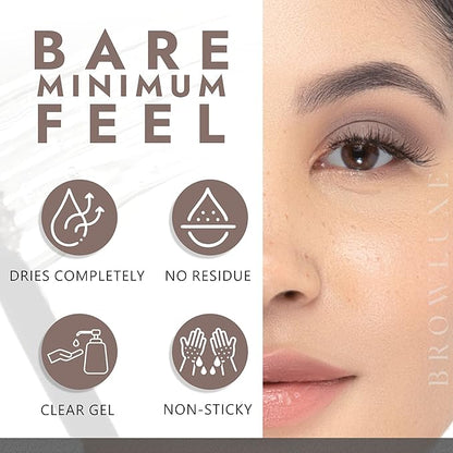 Longwear Eyebrow Gel, Volumizing Brow Gel, Precise Spoolie Applicator Brush For Flawless Make up, Clear Brow Gel For Eyebrow Kit & Makeup Kit, Long Lasting, Waterproof, Vegan, Cruelty-Free