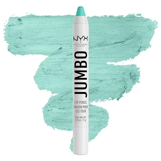 NYX PROFESSIONAL MAKEUP Jumbo Eye Pencil, Blendable Eyeshadow Stick & Eyeliner Pencil - Macaroon (Mint)