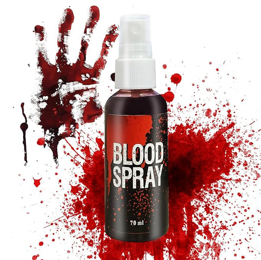 Fake Blood Makeup Spray,Fake Blood Washable for Clothes,Halloween Liquid Blood Splatter for Vampire Zombie Bride Clown Costume Cosplay Theater SFX Halloween Makeup