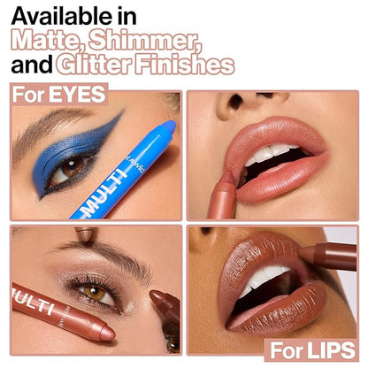 wet n wild Color Icon Cream Eyeliner Eyeshadow Multi-Stick, Moisturizing, Nourishing Velvety Cream-to-Powder Buildable & Blendable Formula, Cruelty-Free & Vegan - Ros-I-Locks