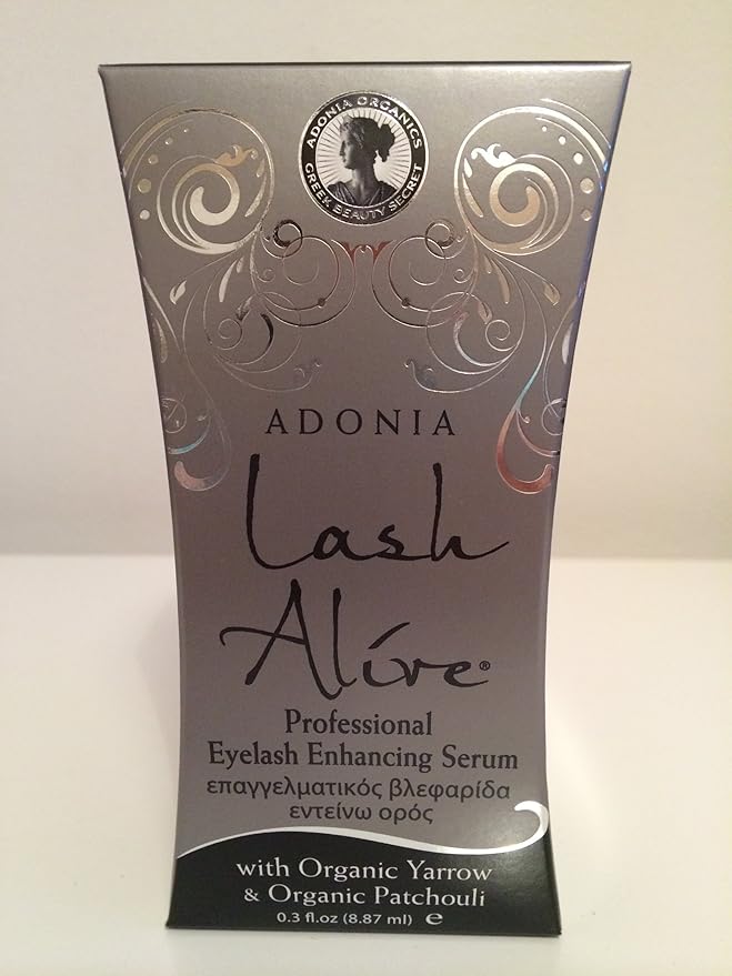 Organic Lash Alive by Adonia Organics - For Longer, Thicker Eyelashes & Brows in just 21 Days - No more eyelash extensions! -