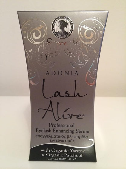 Organic Lash Alive by Adonia Organics - For Longer, Thicker Eyelashes & Brows in just 21 Days - No more eyelash extensions! -