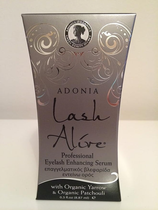 Organic Lash Alive by Adonia Organics - For Longer, Thicker Eyelashes & Brows in just 21 Days - No more eyelash extensions! -