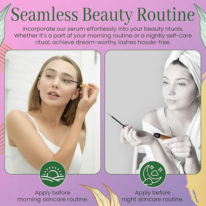 Eyelash Growth Serum All-Natural Lash Enhancer Helps You Achieve Longer Thicker & Fuller Eyelashes It Boosts Growth For Stronger Healthier Lashes New Beauty Essential (3ml)