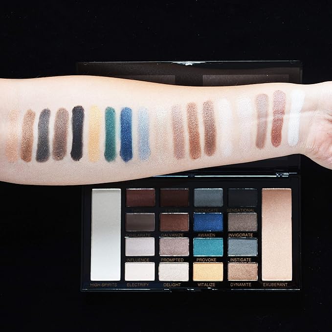 16 Color eyeshadow Palette Matte Face Highligter Powder and Matte Multifunctional Makeup Set Eyeshadow Palette 1 Color Face Highligter Powder 1 Color Face Bronzer Powder Palette 2 Specular Highlights 5.5oz