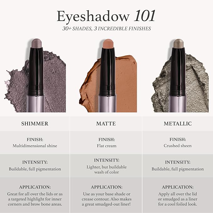 Julep Eyeshadow 101 Crème-to-Powder Waterproof Eyeshadow Stick – Desert Matte – Long-Lasting, Crease-Proof, Light Beige Matte Cream Eyeshadow with Built-in Smudger