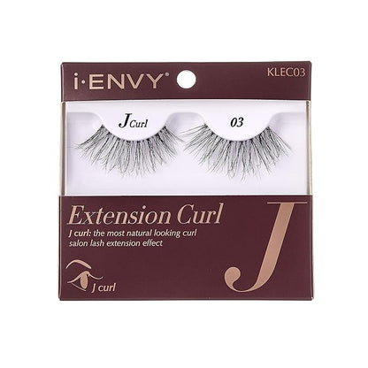 i-Envy 3 Pairs False Eyelashes J Curl Natural Lashes Salon Lash Extension Effect