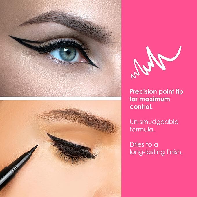 Winky Lux | So Extra Mascara and Liquid Eyeliner Bundle | Lengthening Mascara | Liquid Eyeliner | Black