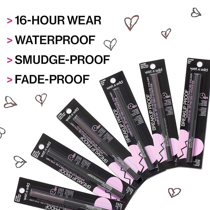 wet n wild Waterproof 0.21 Ounce Mascara and 16-Hour Eyeliner Bundle
