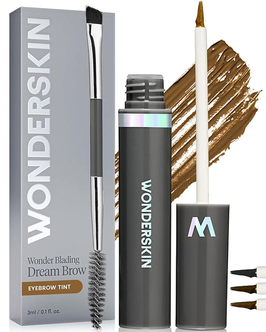 Wonderskin Dream Brow Eye Brow Gel, Long Lasting Eyebrow Gel, Waterproof, Transfer Proof Tinted Filler Eyebrow Mascara (Blonde)