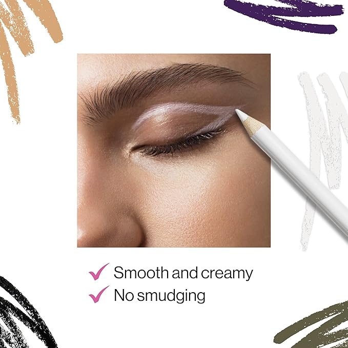 wet n wild Color Icon Kohl Eyeliner Pencil - Rich Hyper-Pigmented Color, Smooth Creamy Application, Long-Wearing Versatility, Matte Finish, Cruelty-Free & Vegan - Baby's Got Black (Pack of 2)