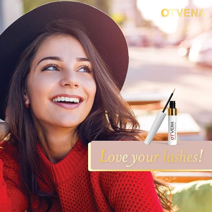 Eyelash & Eyebrow Serum (3mL) - Lash Growth Serum for Longer, Thicker, Fuller Eyelashes and Eyebrows - Clinically Tested Waterproof Herbal Formula - Irritation Free