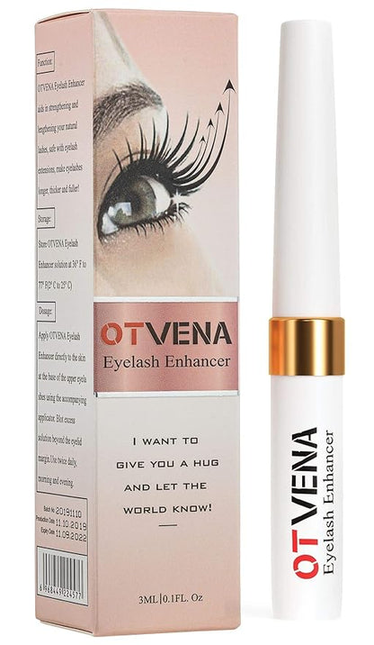 Eyelash & Eyebrow Serum (3mL) - Lash Growth Serum for Longer, Thicker, Fuller Eyelashes and Eyebrows - Clinically Tested Waterproof Herbal Formula - Irritation Free