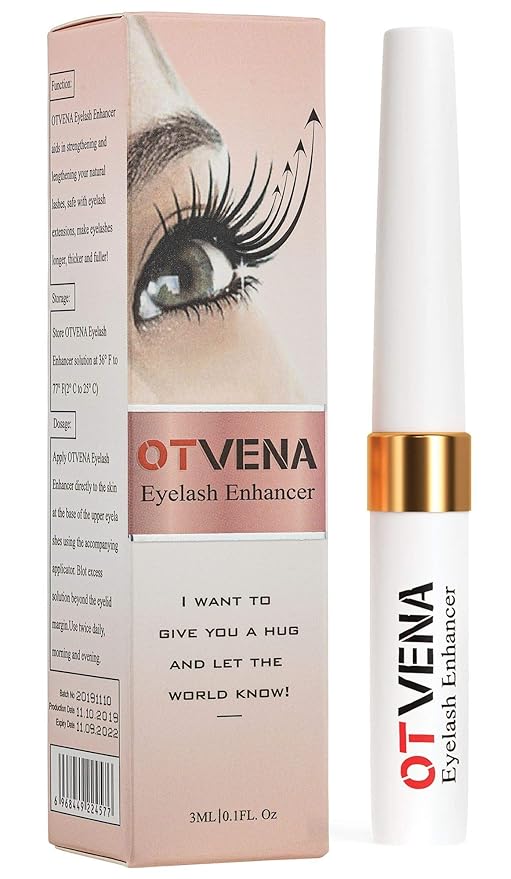 Eyelash & Eyebrow Serum (3mL) - Lash Growth Serum for Longer, Thicker, Fuller Eyelashes and Eyebrows - Clinically Tested Waterproof Herbal Formula - Irritation Free