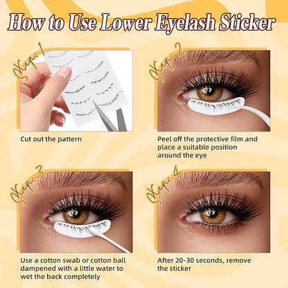 QUEWEL Soft Magnetic Eyelashes, Reusable No Glue Needed Magnetic Eyelashes Kit with Applicator Lash Clusters Kit without Eyeliner Easy to Wear and Remove (G-RC01)