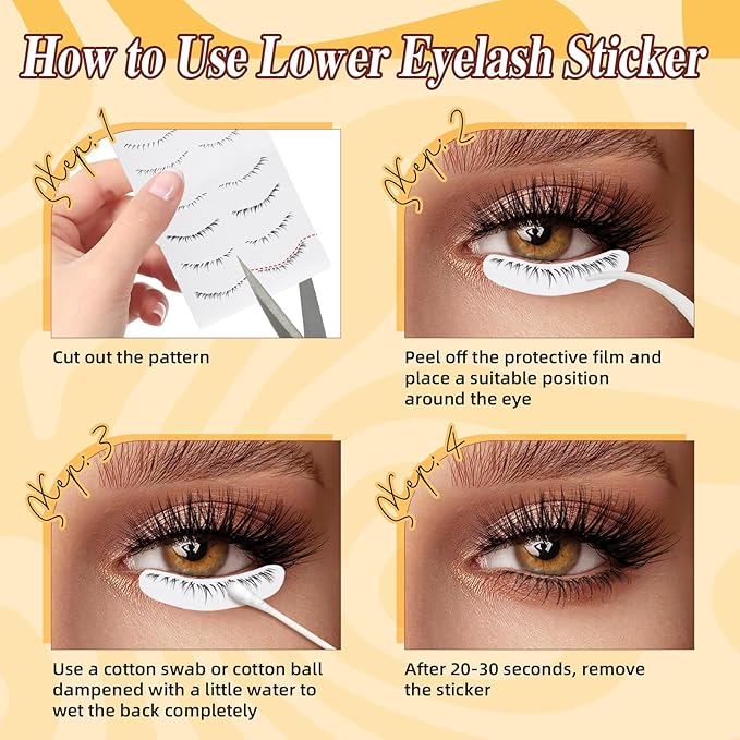QUEWEL Magnetic Eyelashes, Reusable No Glue Needed Magnetic Eyelashes Kit with Applicator Lash Clusters Kit without Eyeliner Easy to Wear and Remove (G-YC01)