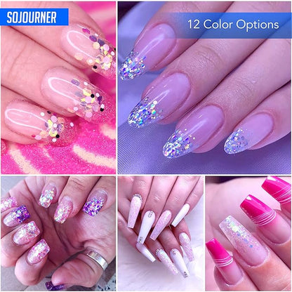 Neon Holographic Body Glitter I 12 Colors + 1 Glitter Glue for Face, Hair, Nail, Eye & Glitter Eyeshadow - Perfect for Halloween Makeup, Raves, Festivals, Resin, Tumblers, Cosmetic & Nail Art