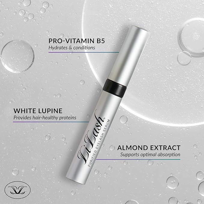 LiLash Purified Eyelash Physician-Formulated Serum XL for Fuller & Longer Looking Eyelashes | Natural Eyelash Enhancer Safe for Sensitive Eyes & Contact Lens Wearers | 6-Month Supply (4mL)