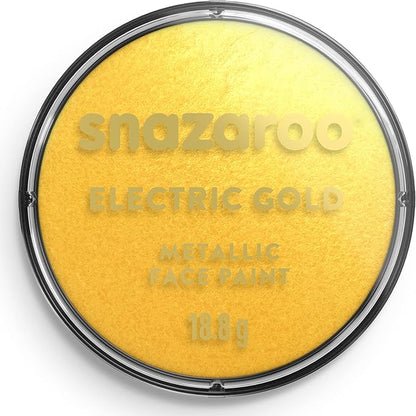 Snazaroo Metallic Face and Body Paint, 18.8g (0.66-oz) Pot, Gold