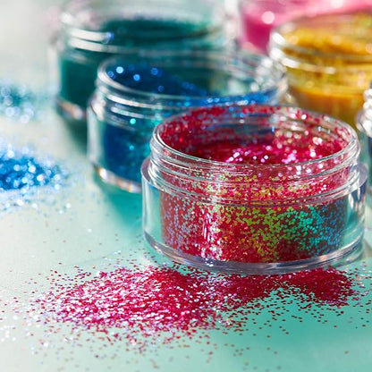 Iridescent Glitter Shakers by Moon Glitter – 100% Cosmetic Glitter for Face, Body, Nails, Hair and Lips - 5g - Purple