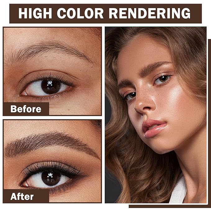 Waterproof Eyebrow Gel,2PCS Eyebrow Mascara Blonde Eyebrow Gel,Long Lasting Gel De Cejas Con Color,Easily Create Daily Eyebrow Makeup for Women-2PCS 01 Blonde