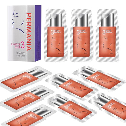 PERMANIA Lash Lift Kit,Separate Steps Products for Salon or at Home, Steps 10 Sachets of 0.8 g/0.03 oz Each Prep (STEP#3)